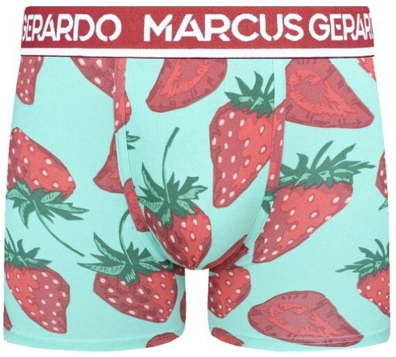 Marcus Gerardo 10-pack boxershorts heren Food-prints (aardbei, ananas, avocado, sushi e.a.)