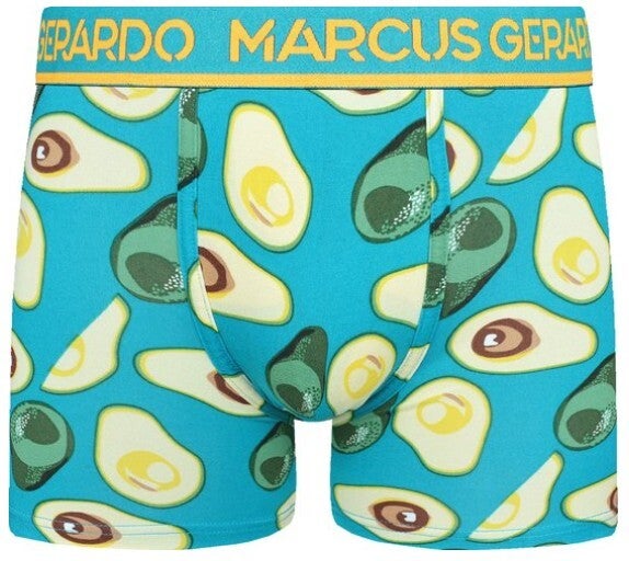 Marcus Gerardo 10-pack boxershorts heren Food-prints (aardbei, ananas, avocado, sushi e.a.)
