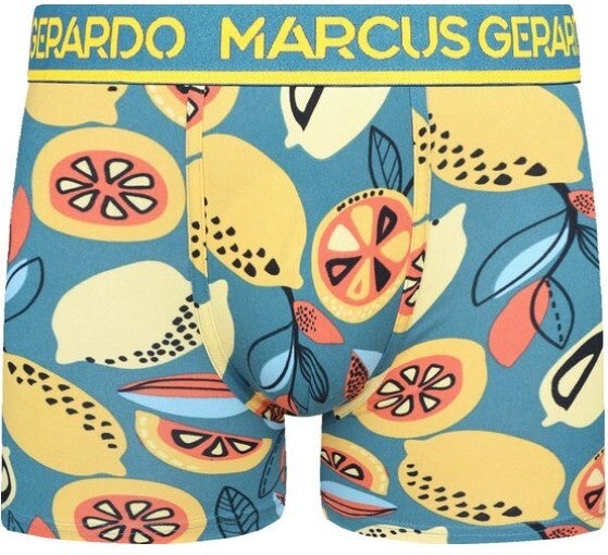 Marcus Gerardo 10-pack boxershorts heren Food-prints (aardbei, ananas, avocado, sushi e.a.)