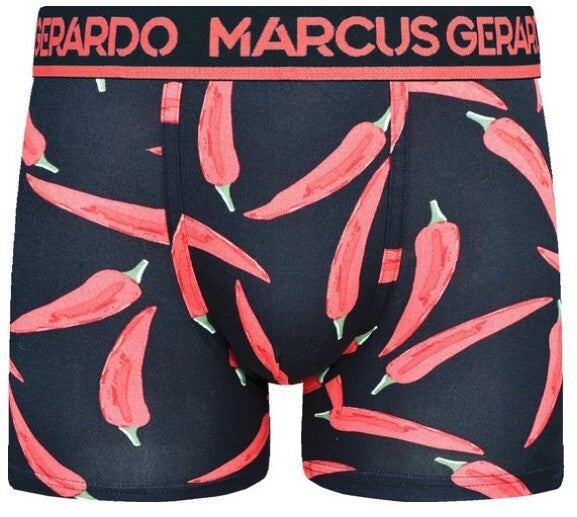 Marcus Gerardo 10-pack boxershorts heren Food-prints (aardbei, ananas, avocado, sushi e.a.)